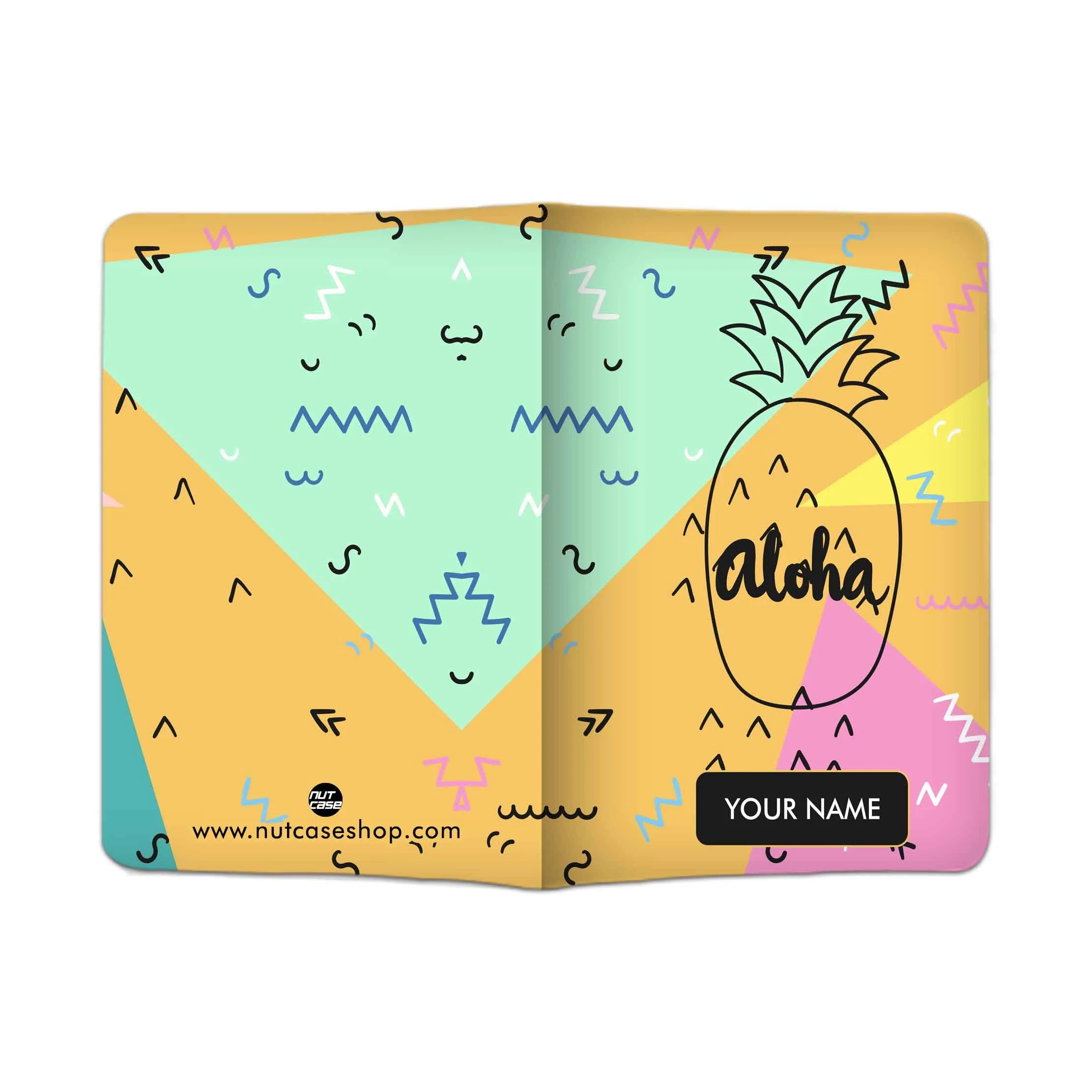 Personalized Passport Cover With Name Suitcase Tag - Aloha