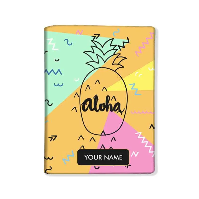 Personalized Passport Cover With Name Suitcase Tag - Aloha