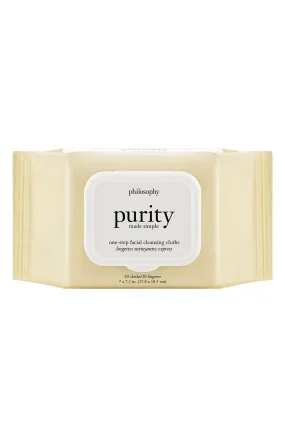 philosophy purity made simple one-step facial cleansing cloths