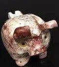 Pig Three Legged Soapstone Steatite Carving