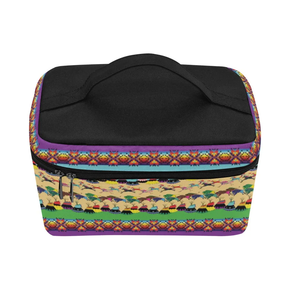 Prairie Bison Cosmetic Bag/Large