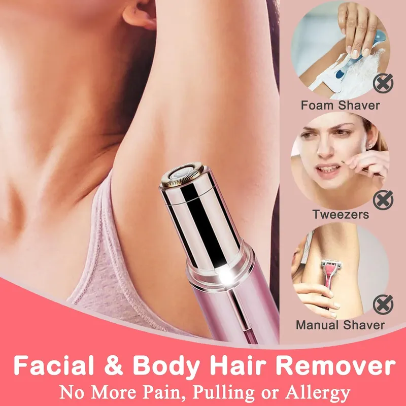 Rechargeable Facial Hair Remover, Electric Razor Shaver