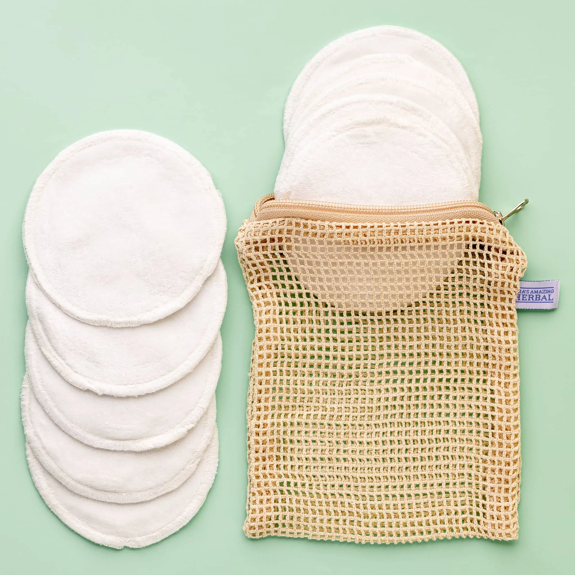 Reusable Cotton Pads for Face Care (Organic Cotton & Bamboo)