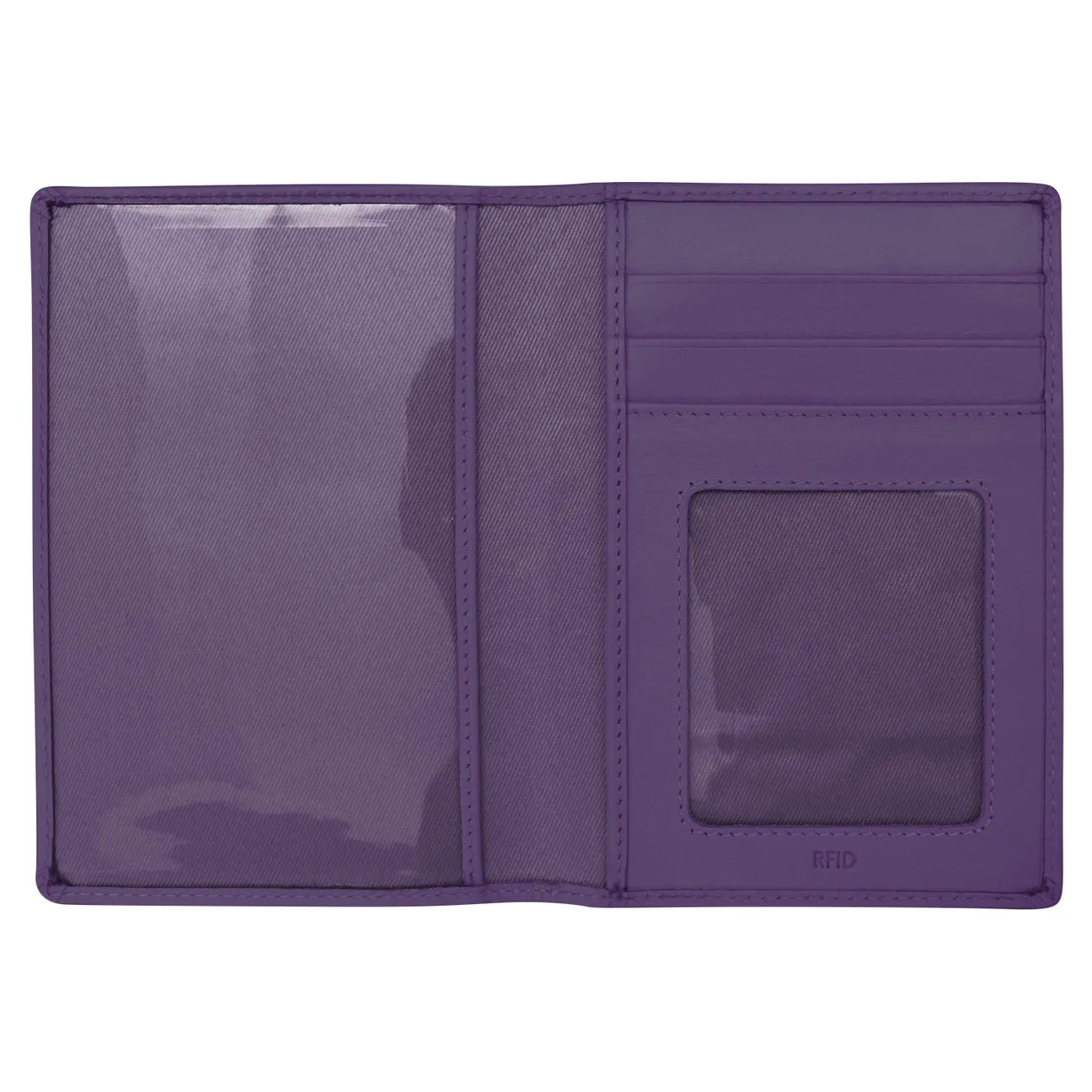 RFID Blocking Leather Passport Wallet