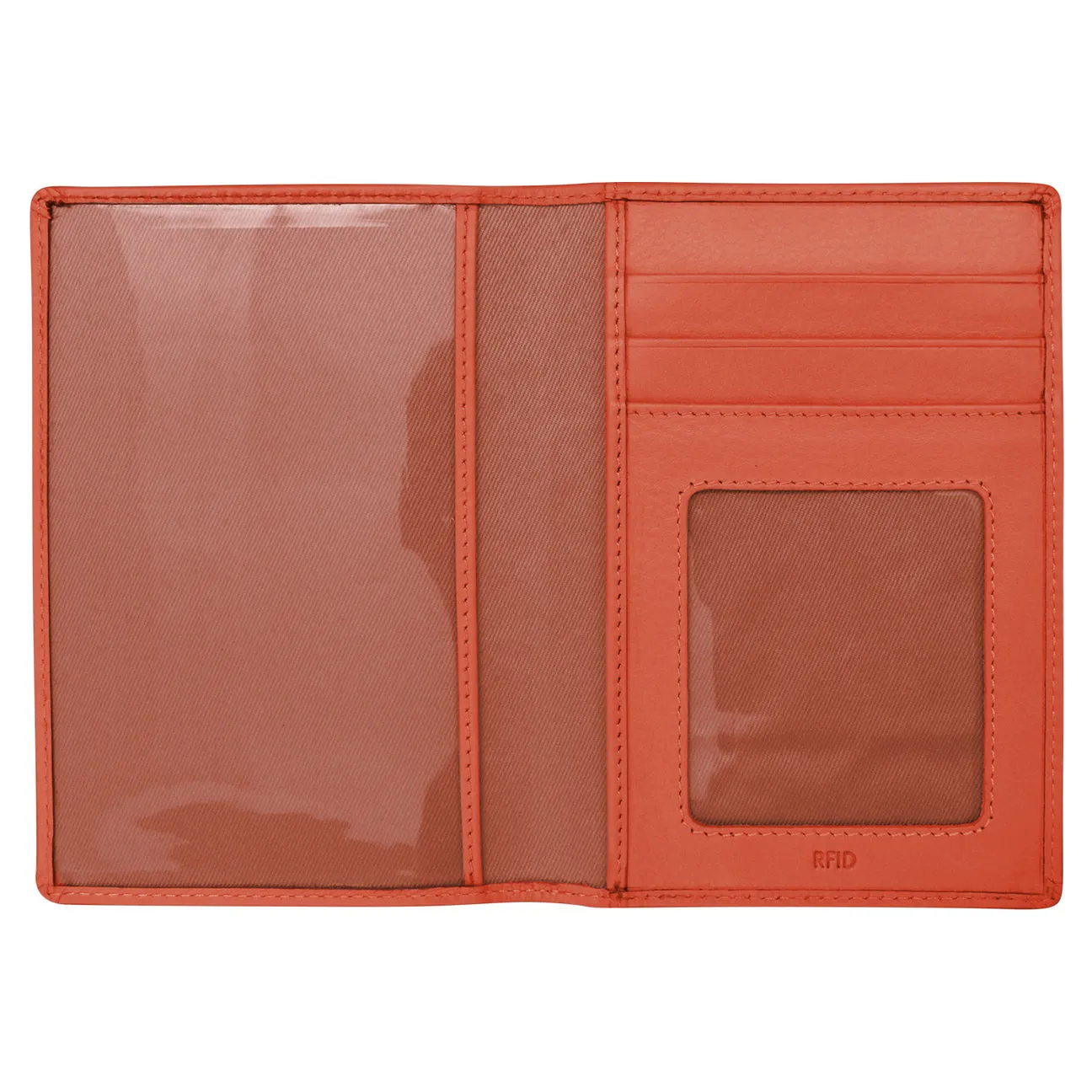 RFID Blocking Leather Passport Wallet