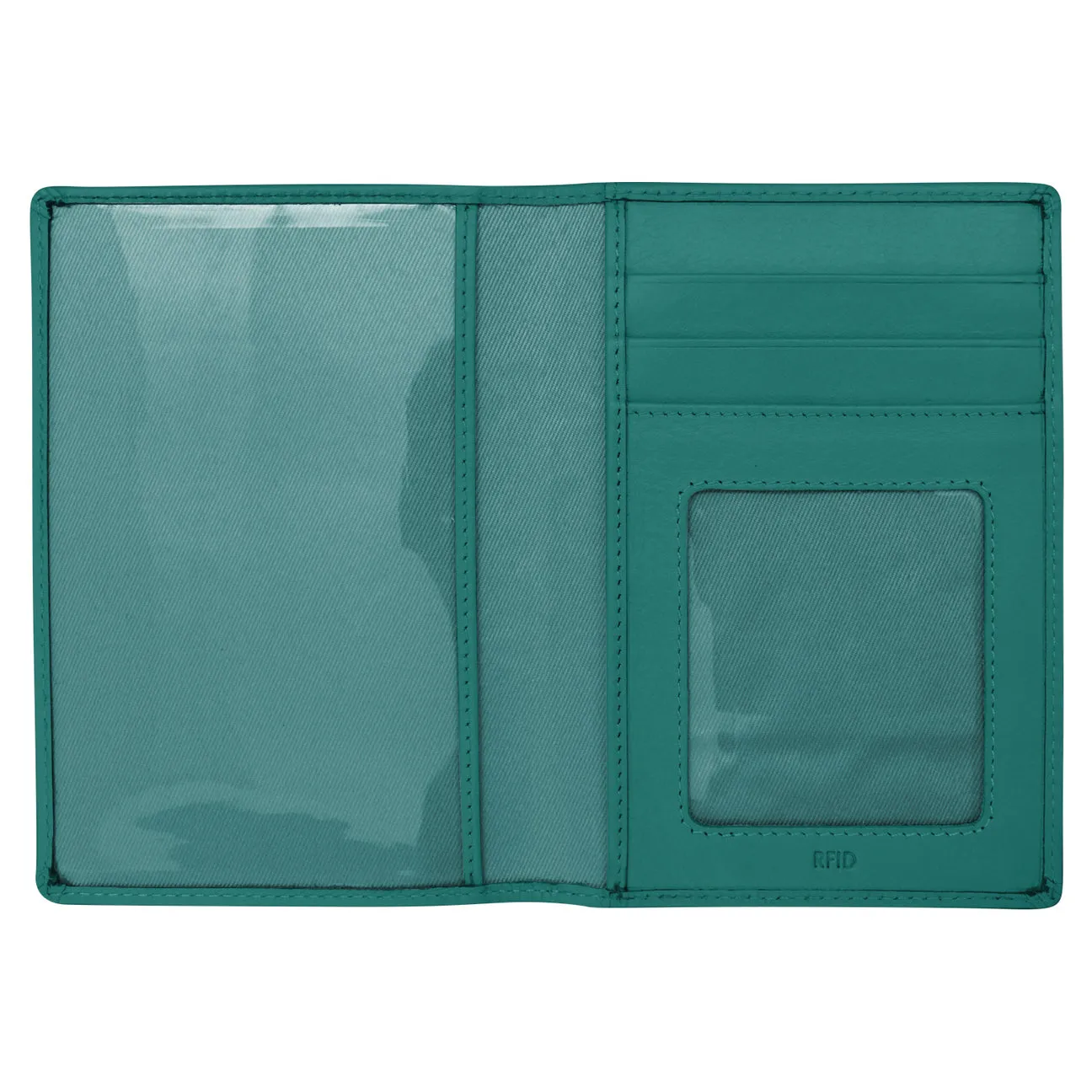 RFID Blocking Leather Passport Wallet