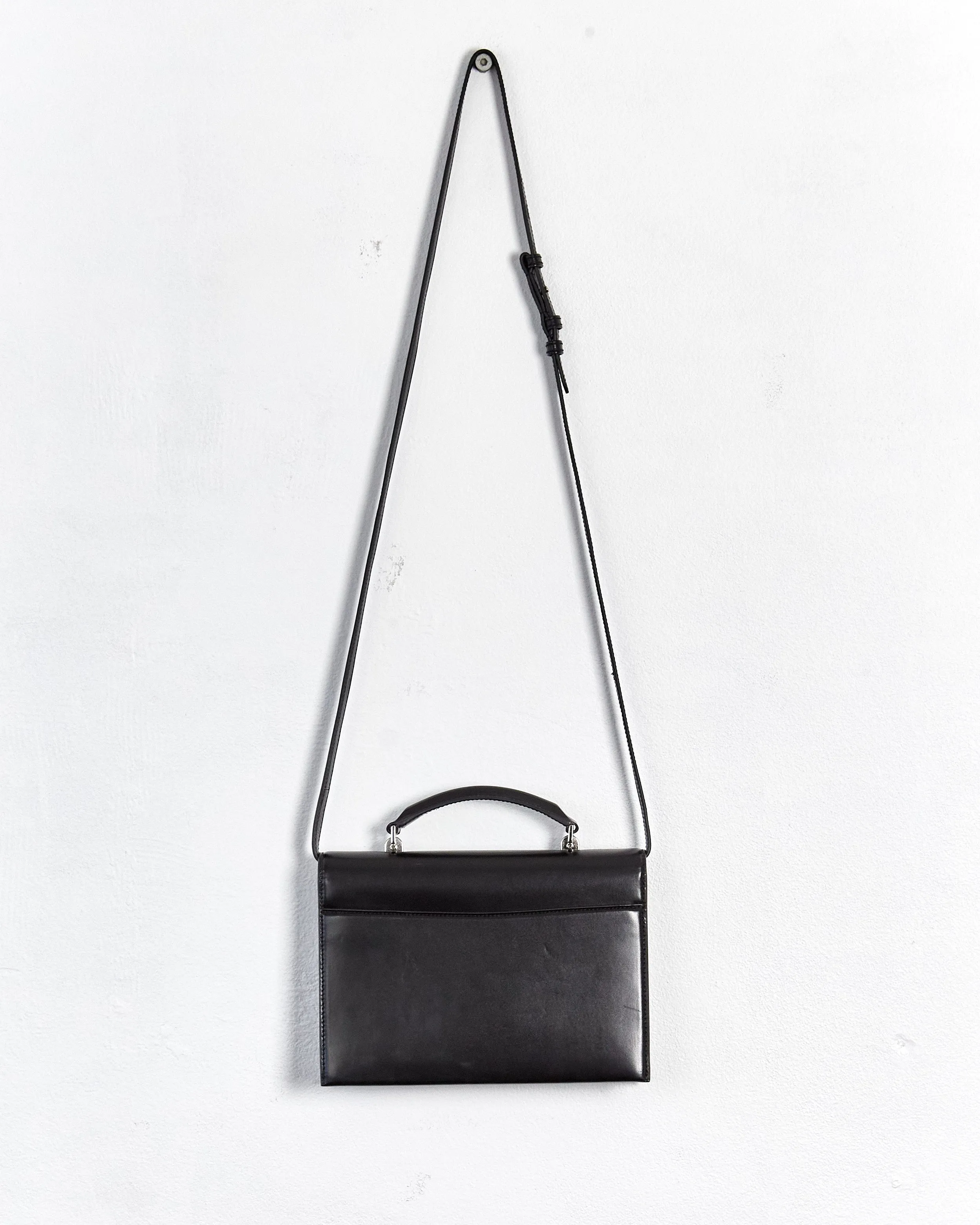 Saint Laurent 'babylone' satchel bag with crossbody strap, black