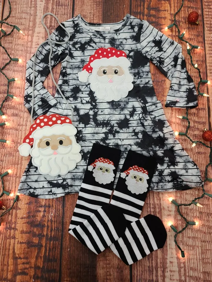 Santa wash 3pc dress