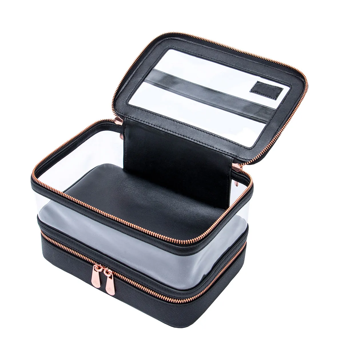 Santorini Train Case with Brush Holder