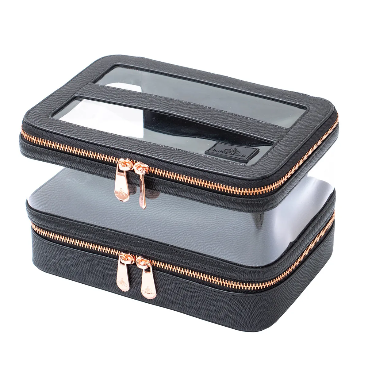 Santorini Train Case with Brush Holder