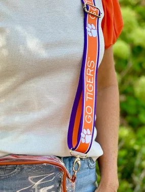 School Spirit Purse Strap - Clemson