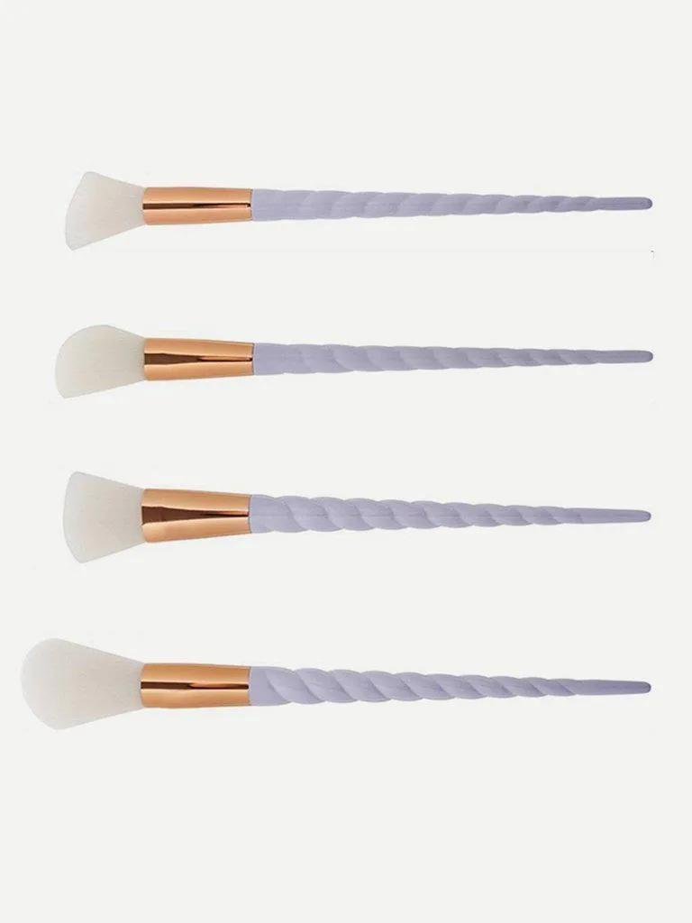 Screw Handle Design Makeup Brush Set 10Pcs