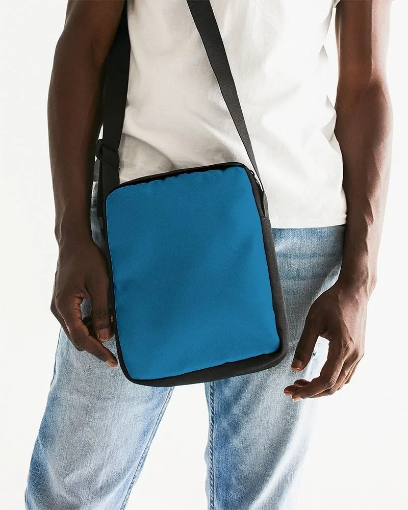 Shaded Cyan Messenger Pouch | C100M25Y0K30