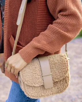 Sherpa Purse in Camel by Grace & Lace (Ships in 1-2 Weeks)