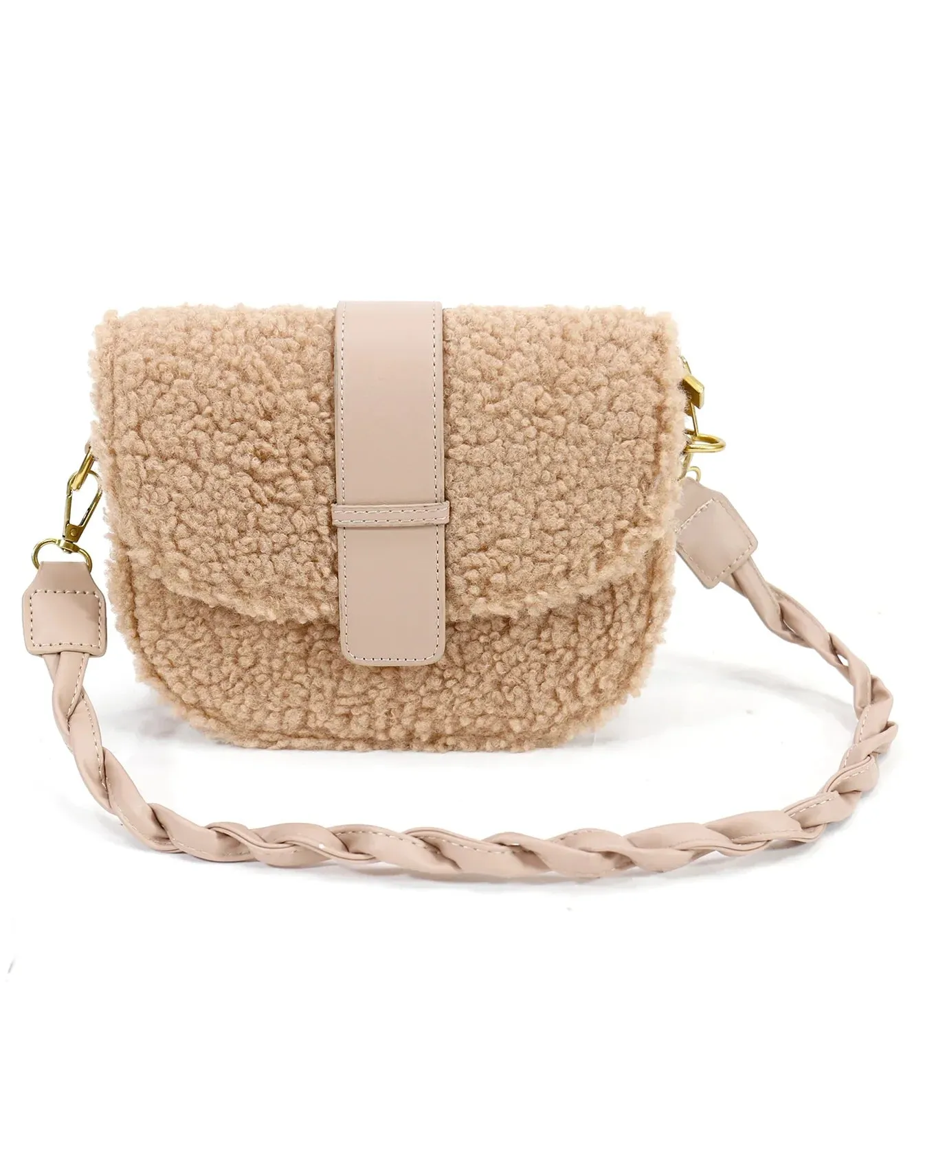 Sherpa Purse in Camel by Grace & Lace (Ships in 1-2 Weeks)