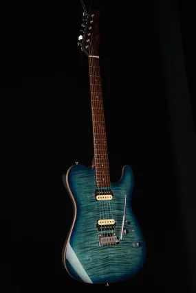 Sire T7 FM 'Trans Blue Flame Top' Larry Carlton Signature Electric Guitar