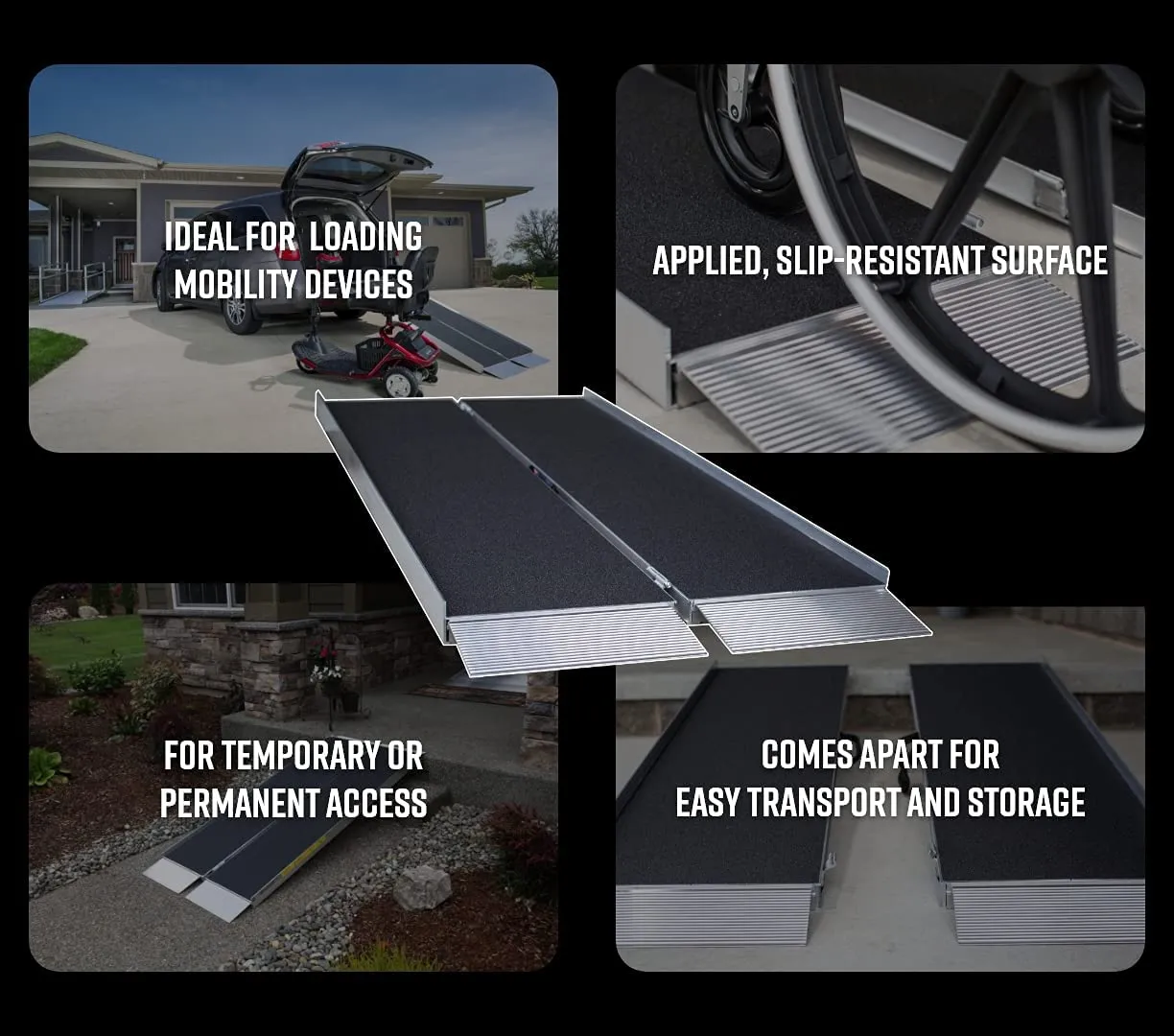 Slip-Resistant Surface Portable Ramp