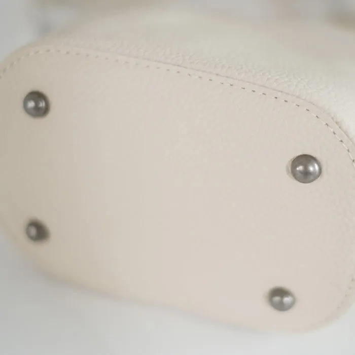 Small Ladies Genuine Leather Bucket Bags Cute Shoulder Bags For Women