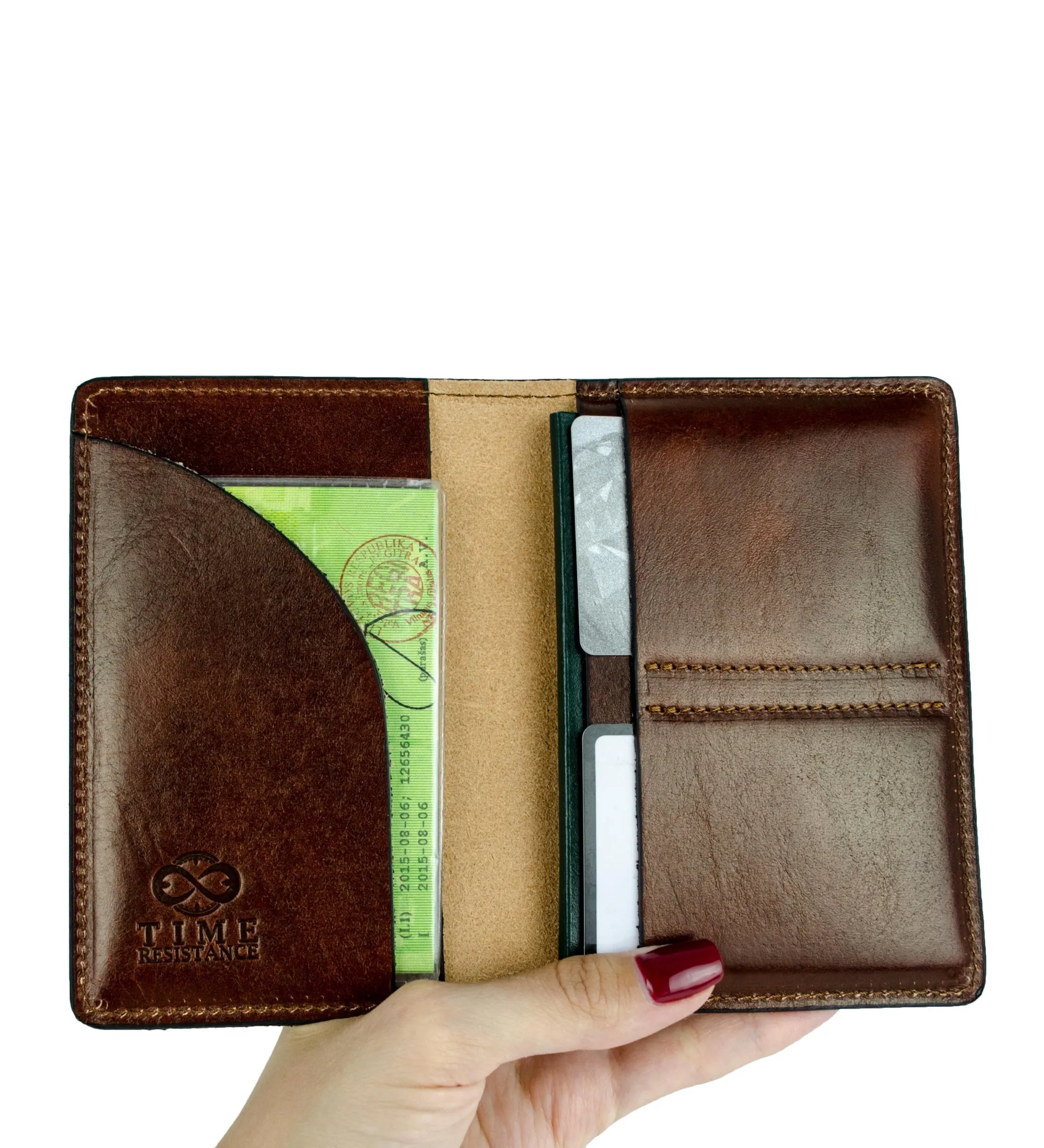 Small Leather Passport Holder - Gulliver's Travels