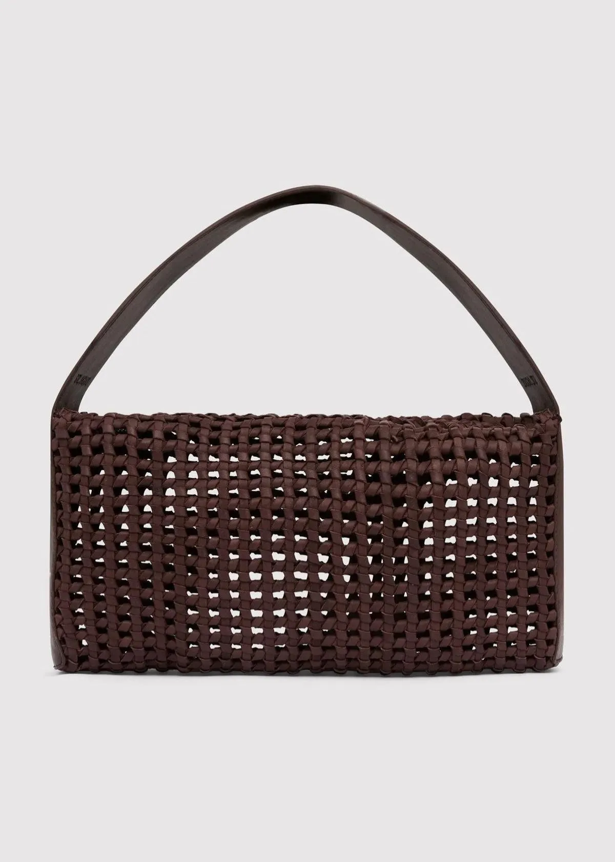 ST. AGNI Macrame Mesh Handbag - Chocolate