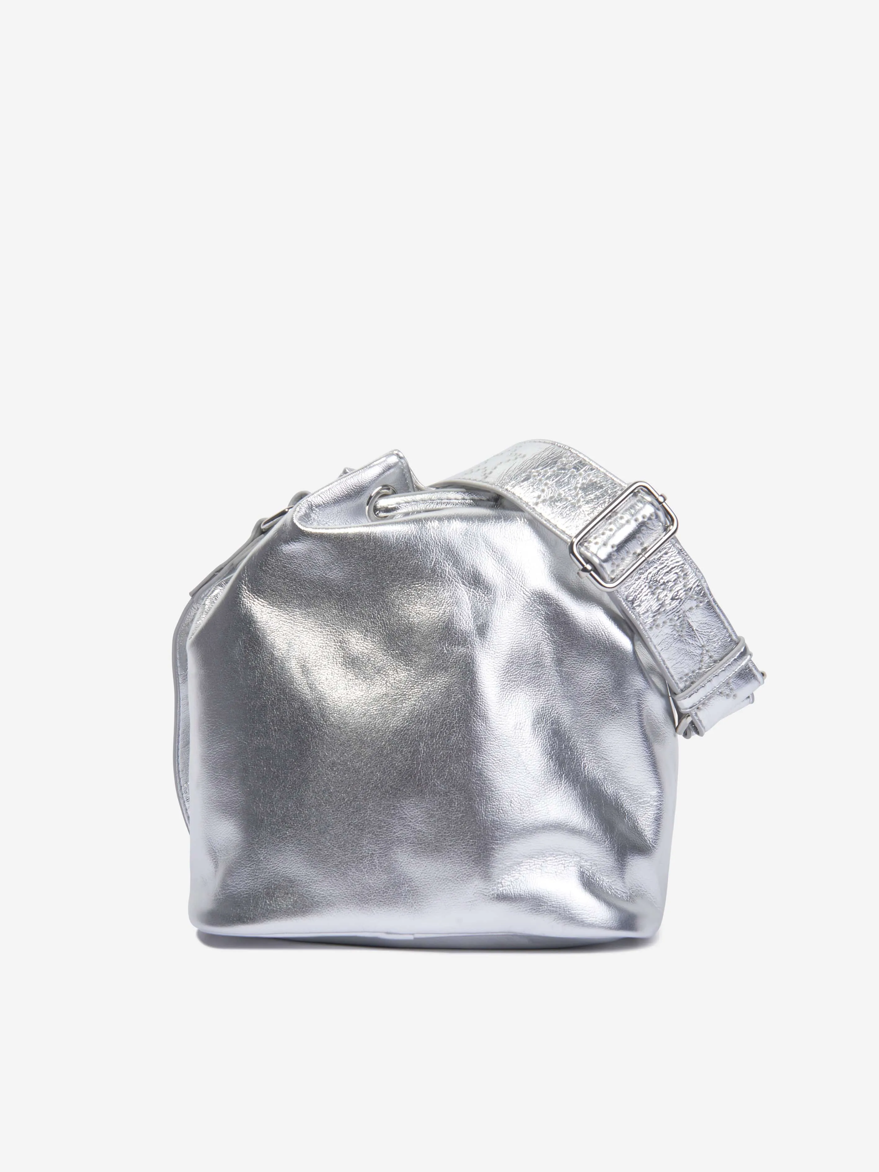 Stella McCartney Girls Star Bucket Bag in Silver (18cm)