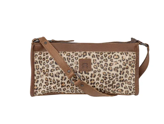 STS Ranchwear Great Plains Classic Cowhide Hair-On Leopard Print Bailey Bag STS31626