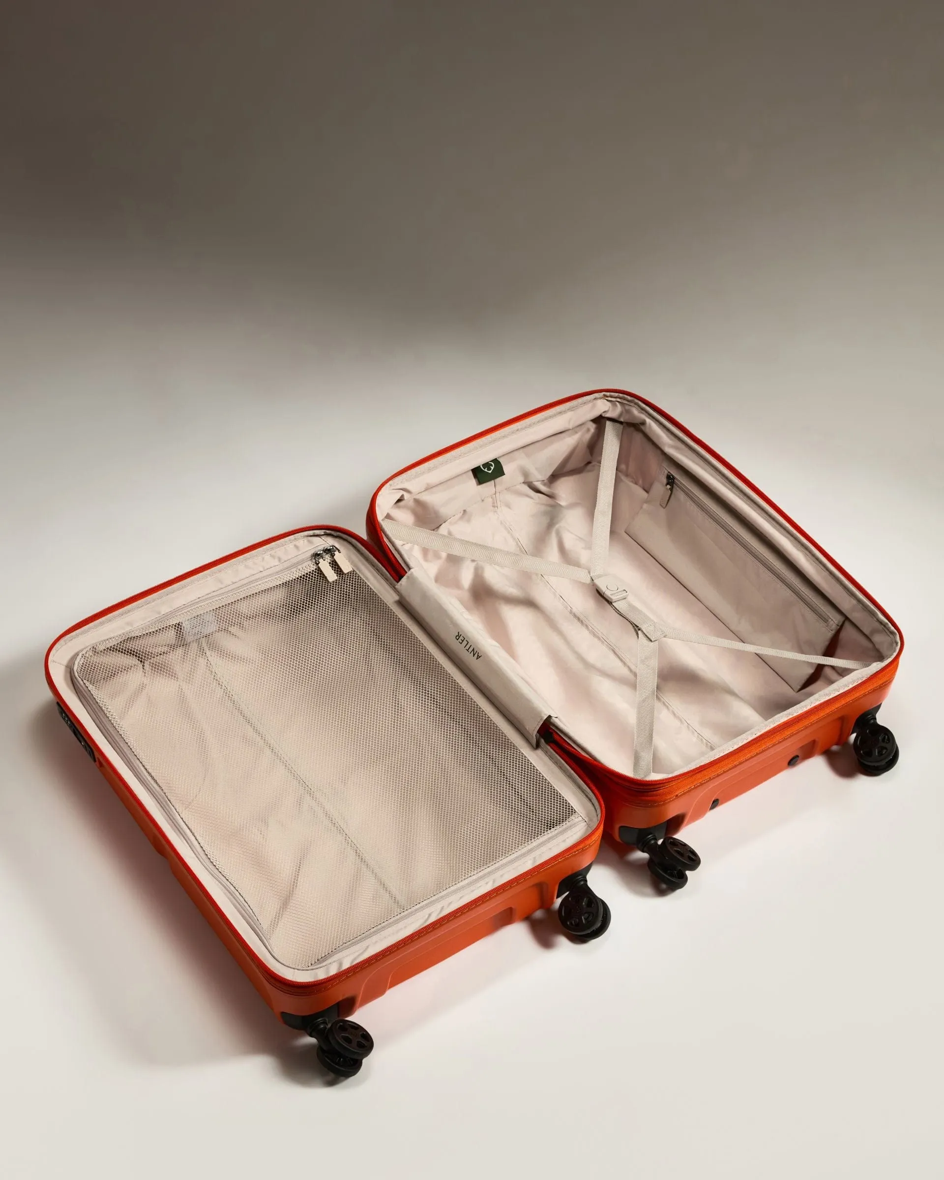 Suitcase Set in Ember Orange - Single Stripe