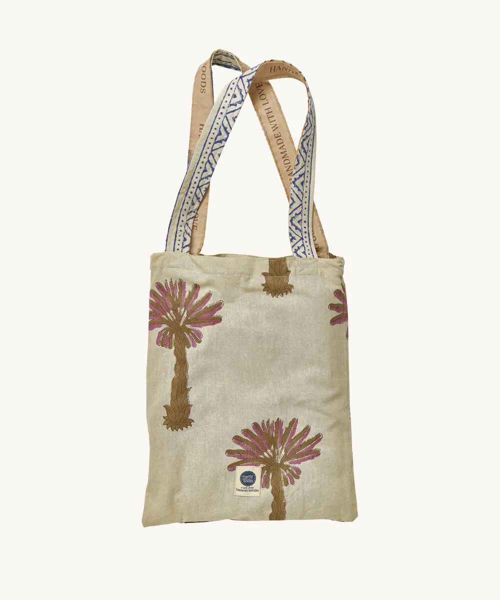 Tala Palm All Purpose Throw in Tote Bag - 85" x 55"