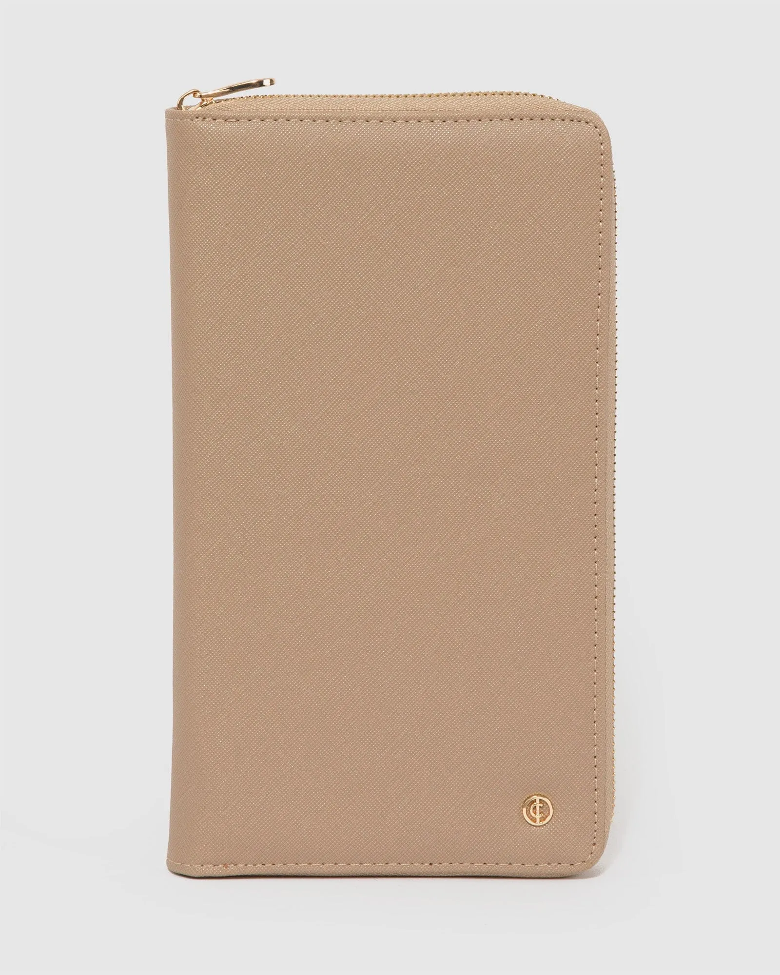 Taupe Kenzie Multi Passport Travel Wallet