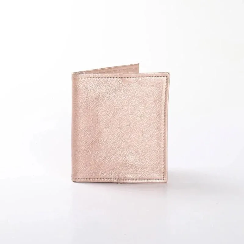 Thandana Metallic Leather Passport Holder