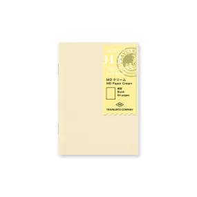 Traveler's Passport Notebook Refill MD Paper Cream Blank - 013