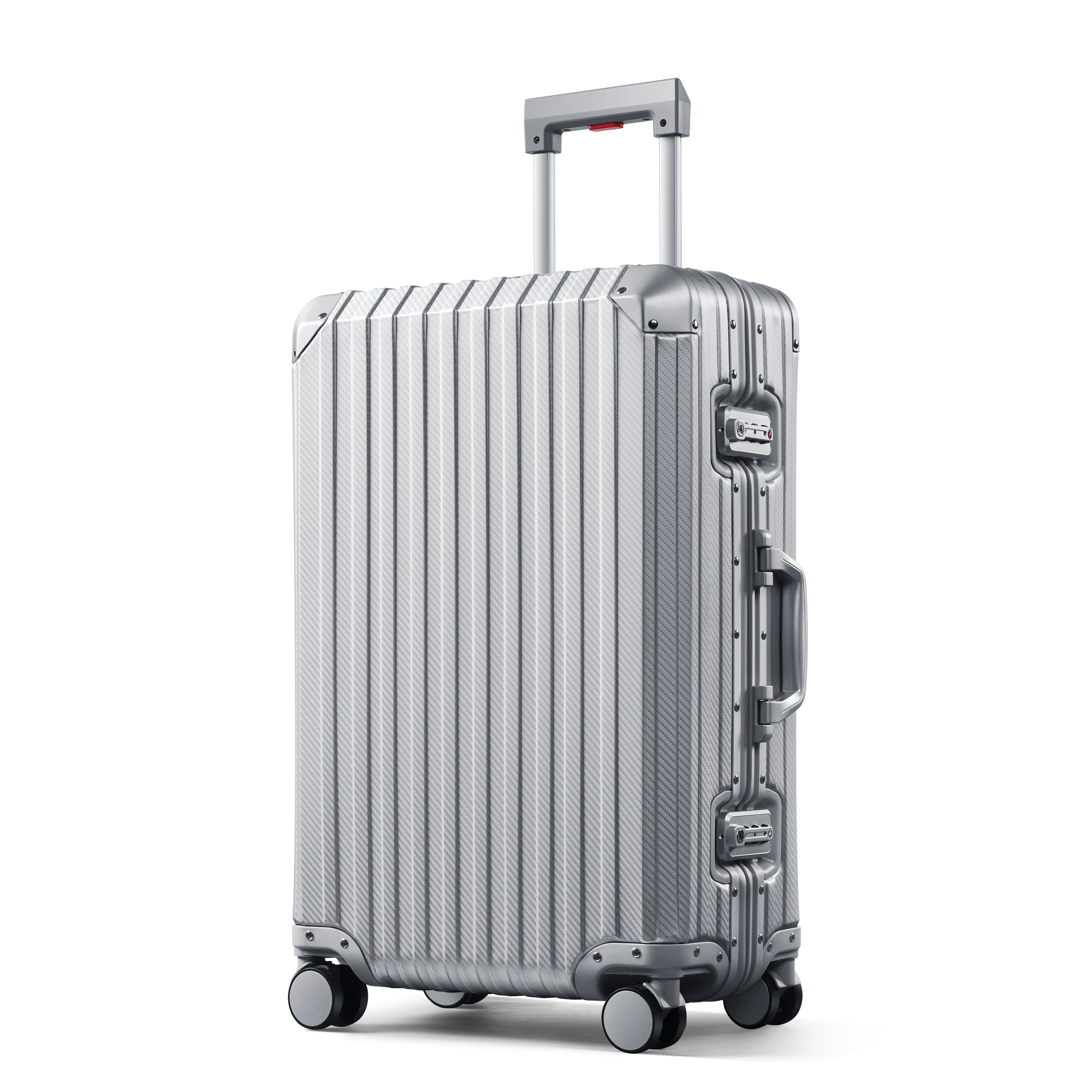 TREK Aluminum Suitcase Silver