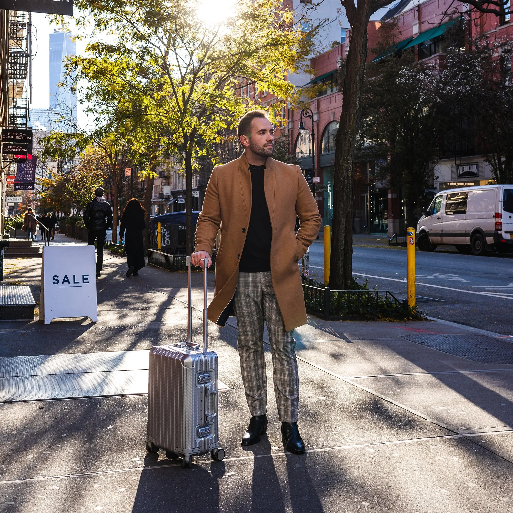 TREK Aluminum Suitcase Silver