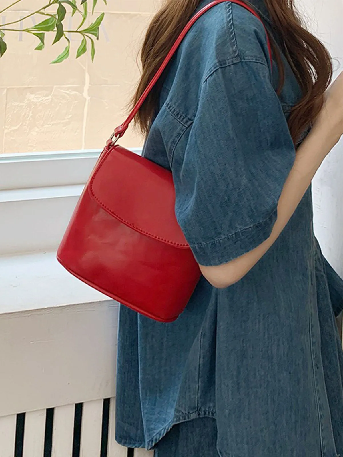 Trendy Versatile Crossbody Bucket Bag