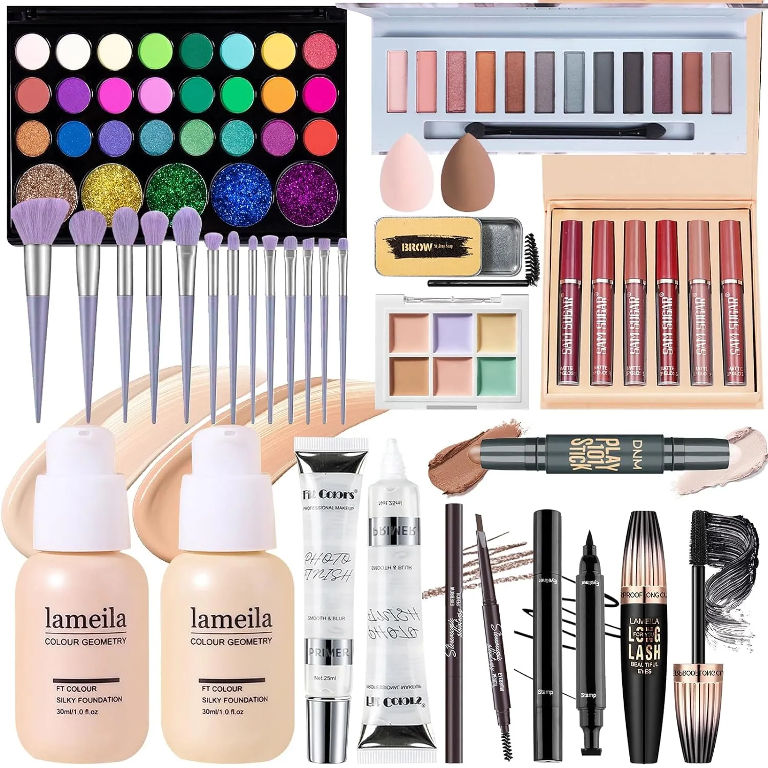 Ultimate All-in-One Makeup Collection for Women and Teens - Perfect Gift for Beginners and Pros