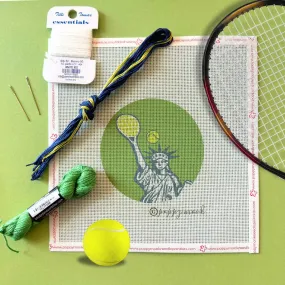 U.S. Open Tennis Needlepoint Ornament