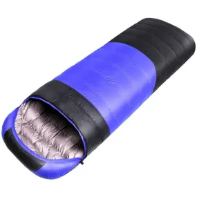 USB Electric Heating Down Cotton Sleeping Bag 3-speed Temperature Adjustment (180 30)x75cm(Blue)