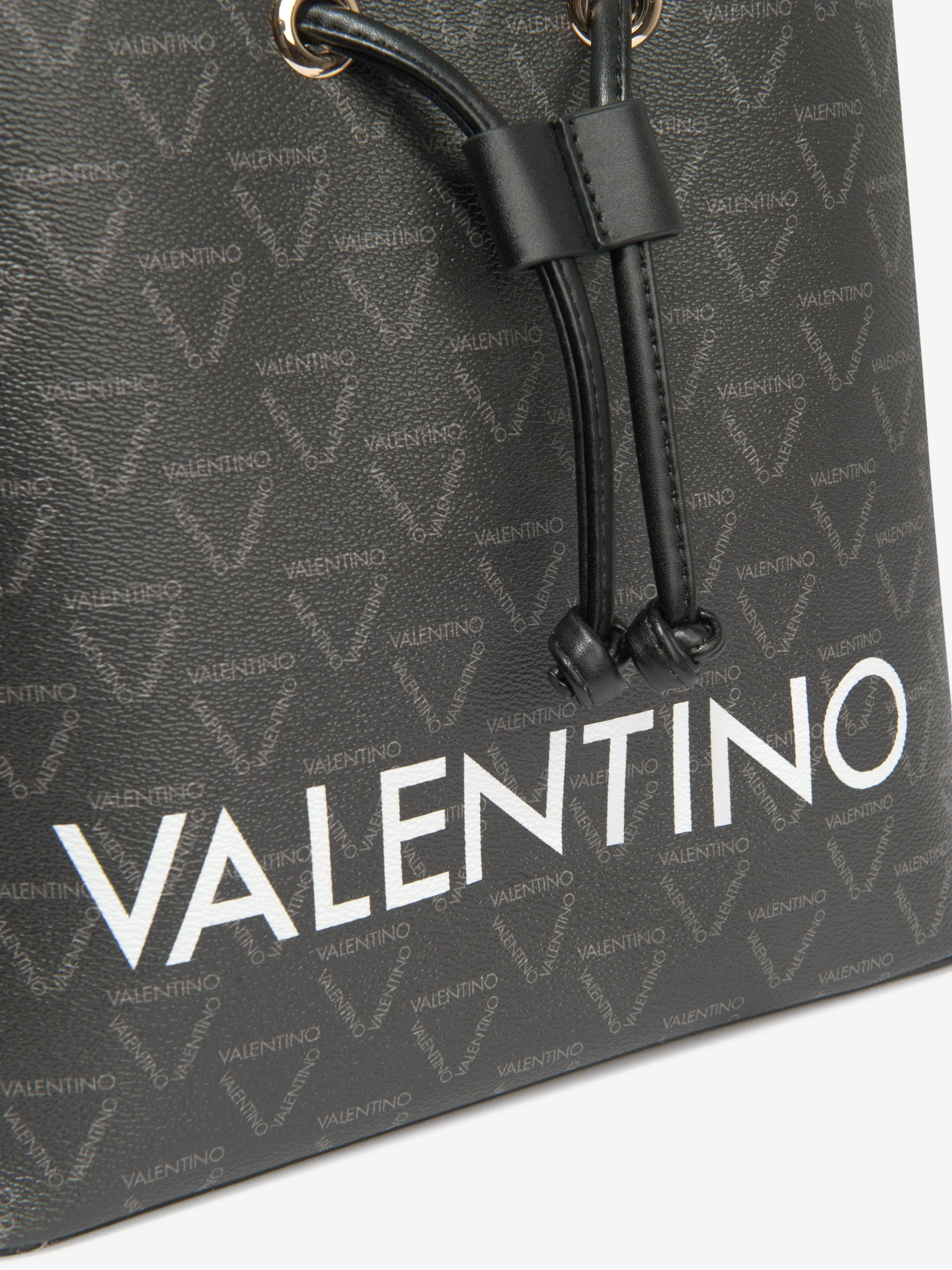 Valentino Girls Liuto Bucket Bag in Black