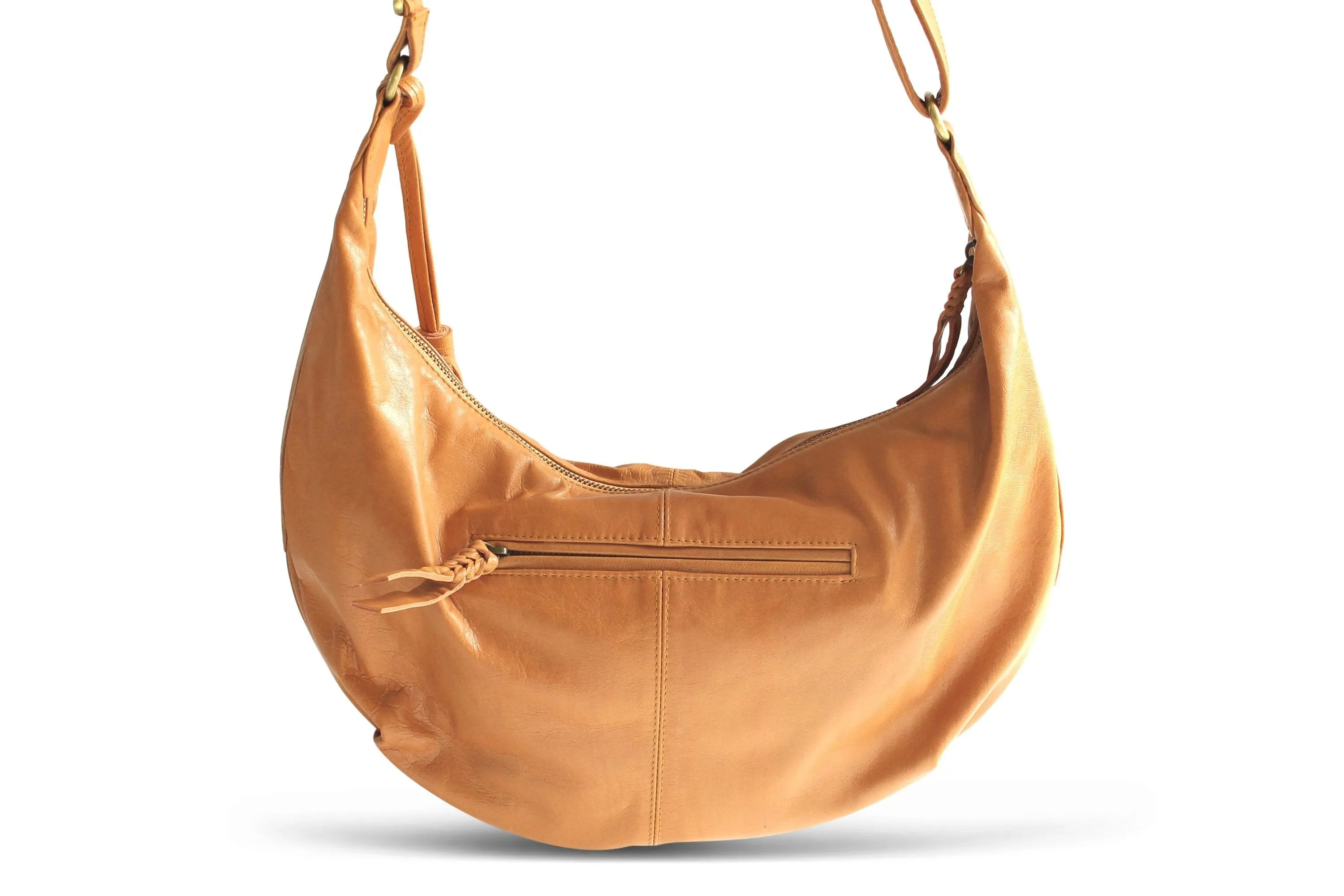 VANESSA LEATHER HANDBAG IN TAN