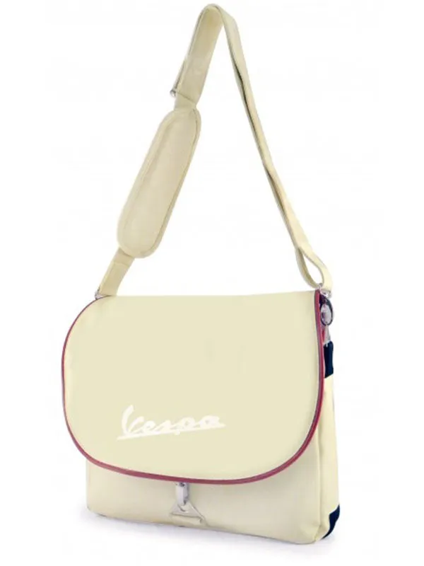 vespa messenger bag cream