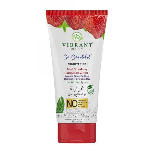 VIBRANT STRAWBERRY SCRUB MASK & WASH 150ML