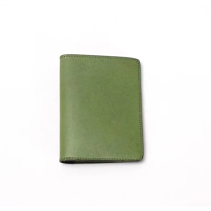 Vintage Design Vegetable Tanned Leather Passport Holder