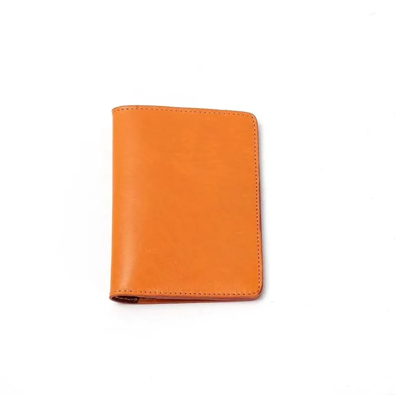 Vintage Design Vegetable Tanned Leather Passport Holder