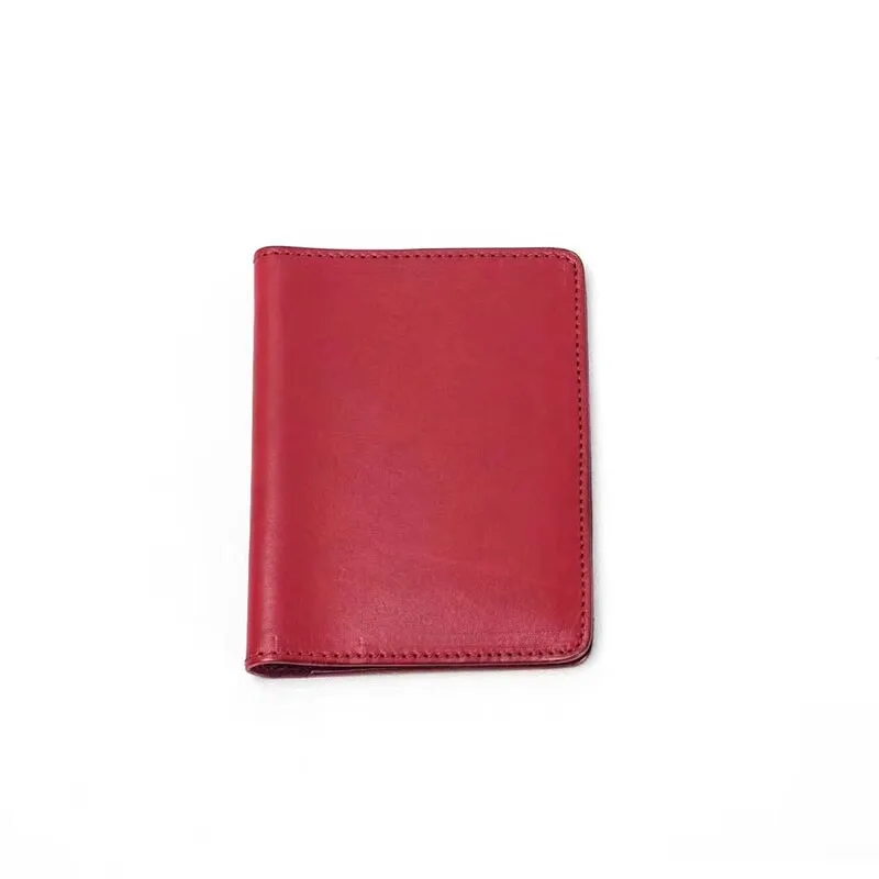 Vintage Design Vegetable Tanned Leather Passport Holder