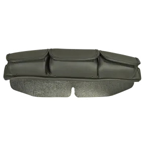 VS197B 3 Compartment Plain Windshield Bag Low Profile W/Full Length Back Pocket