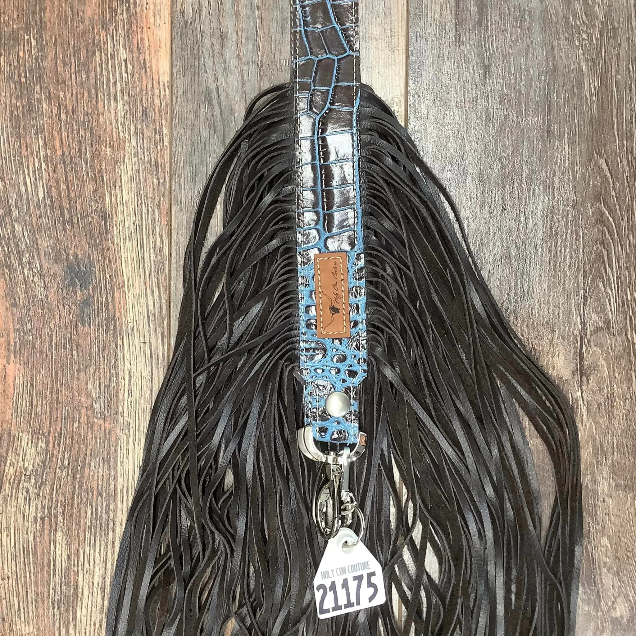 Western Mini Leather Fringe Strap 36" #21175