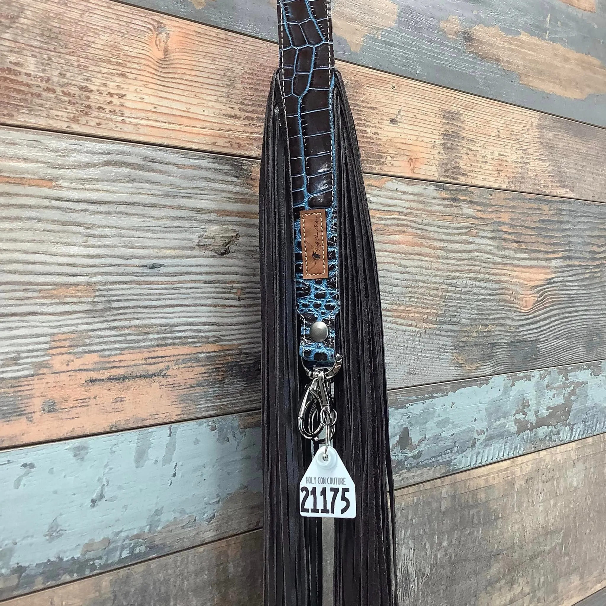 Western Mini Leather Fringe Strap 36" #21175