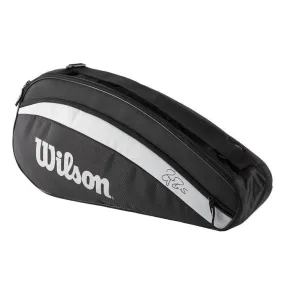 Wilson Federer Team Pack 3-Racquet Bag Black