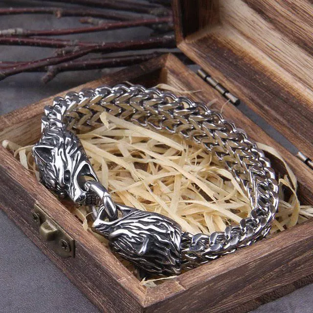 Wolf's Bite Heavy Chain Bracelet - Stainless Steel