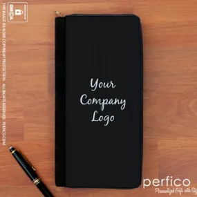 Your Company Logo © Personalized Passport Holder with Zipper